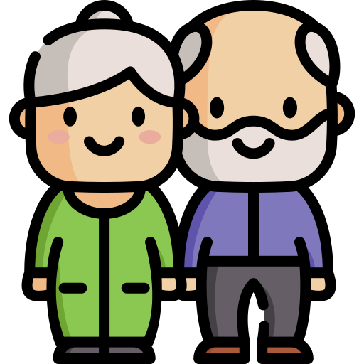 Icon of a pair of grandparents