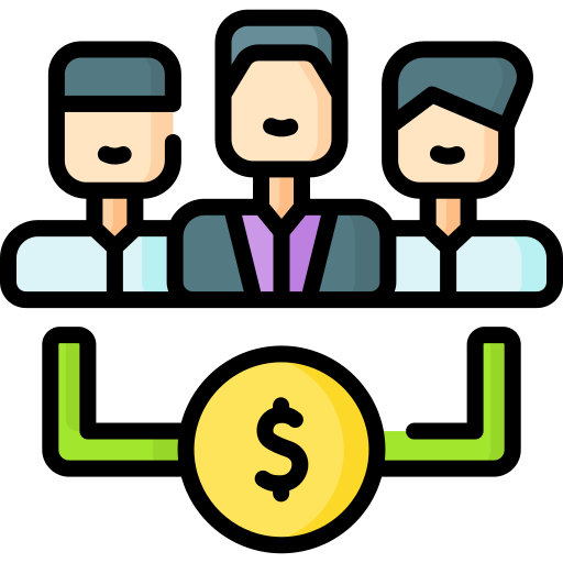 group of people representing a mutual fund Icon