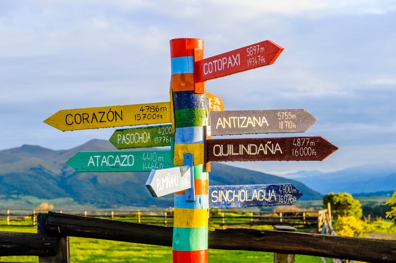 Signpost showing choice and direction