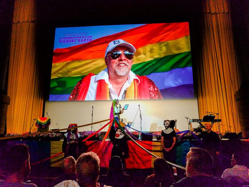 Memorial for Gilbert Baker.  