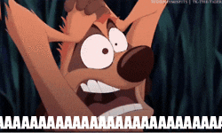 The Lion King characters screaming