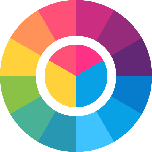 Flaticon Icon circle of bright multiple colors