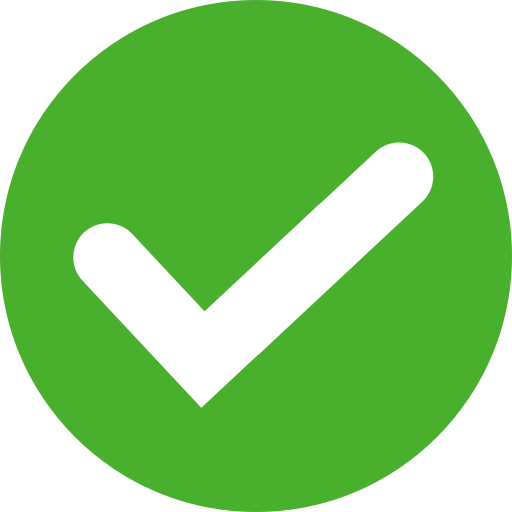 Green checkmark icon