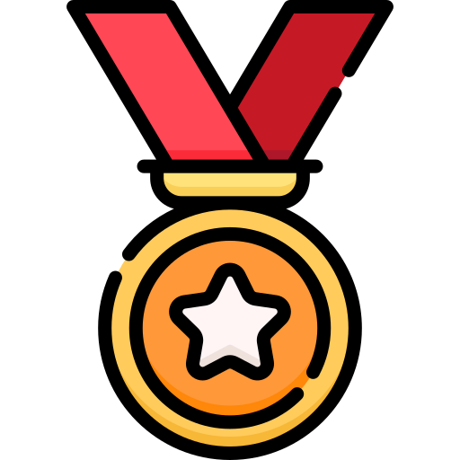 Flaticon of a gold medal