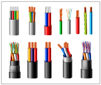 Sets of multi-colored coated, insulated copper electrical conductor wires