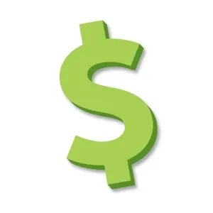 A green dollar symbol pulsing.