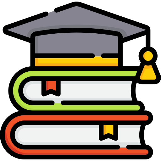books and mortarboard to show private education company