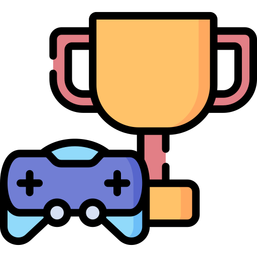 Gaming controller and trophy Icon