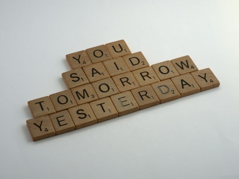 Scrabble pieces spelling out: