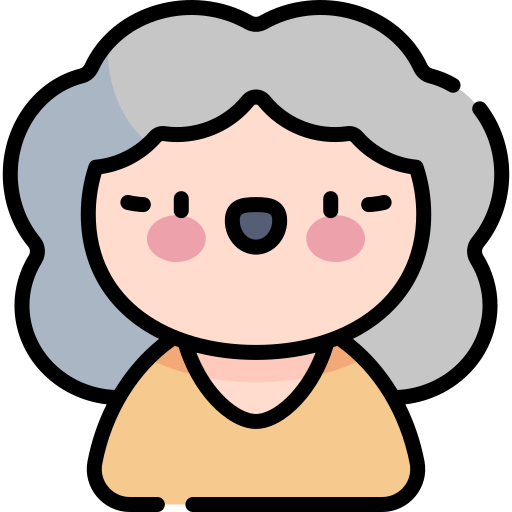 Icon of an older woman with gray hair