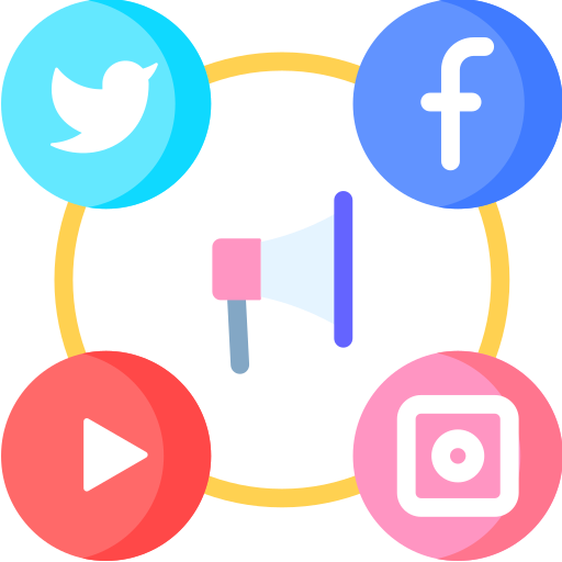 Social media icons: Twitter, Facebook, Youtube, Instagram