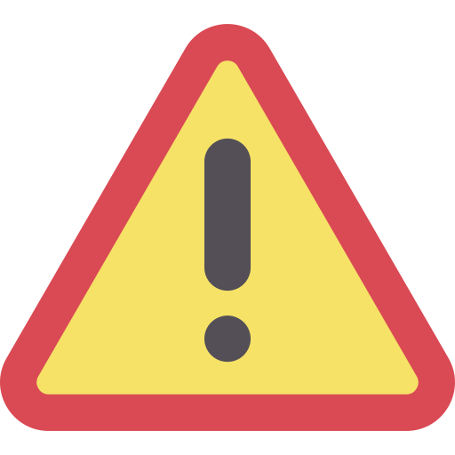 An icon of a caution sign