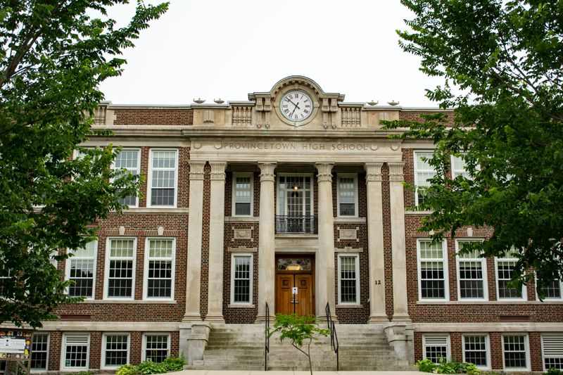 An image of a high school's exterior.