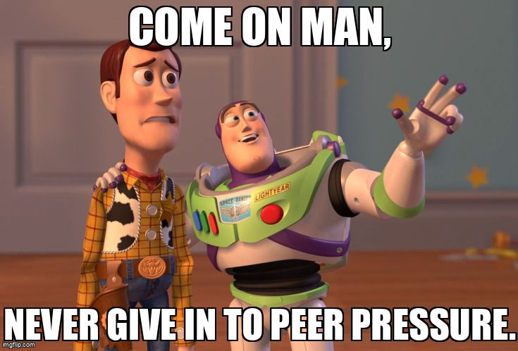 Toy Story meme. Buzz Lightyear says to Woody, 