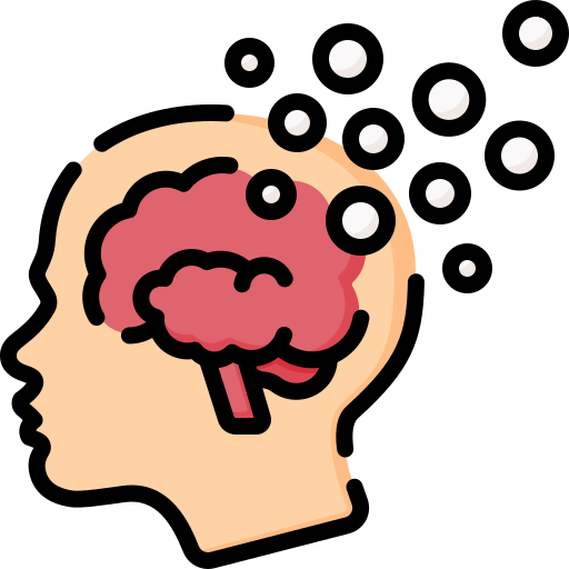 Icon of a brain receiving information