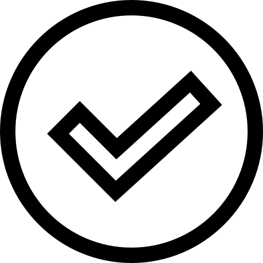 Flaticon Icon of a checkmark inside of a circle.