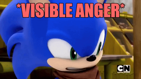 Angry Sonic The Hedgehog GIF by Friendly Neighbor Records