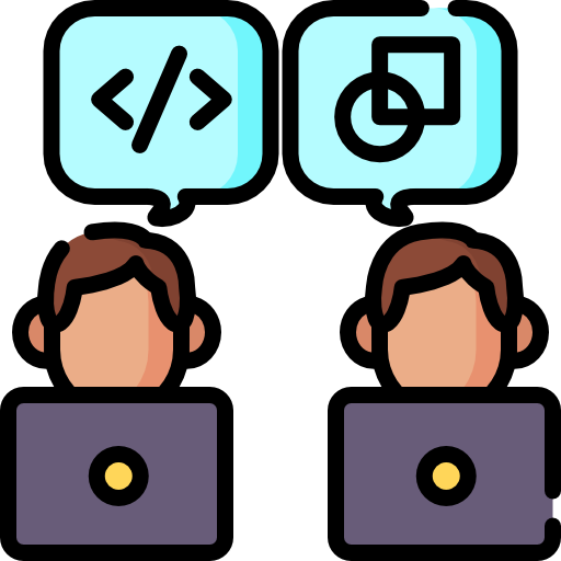 Flaticon Icon - Two coworkers talking