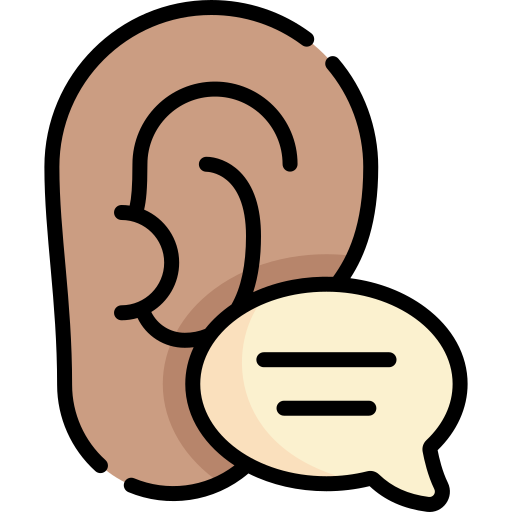 Ear - Listening a comment Icon