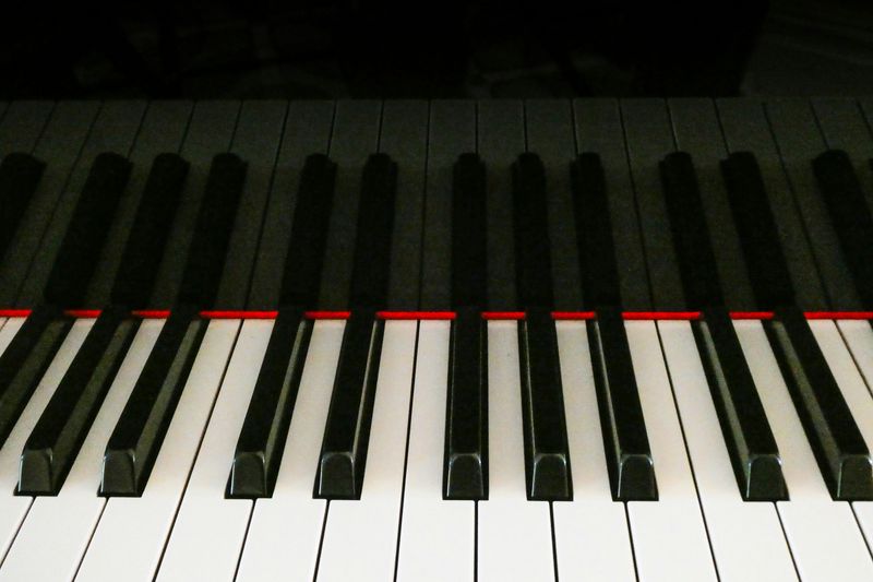 Close up of some piano keys