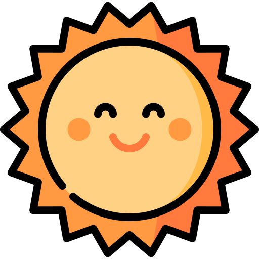Icon: Smiling sun symbol