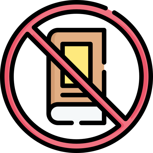 No reading icon