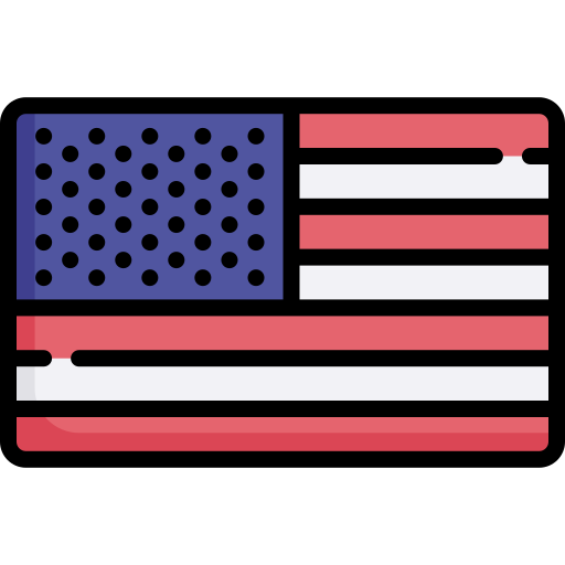 An icon of The United States of America flag. 