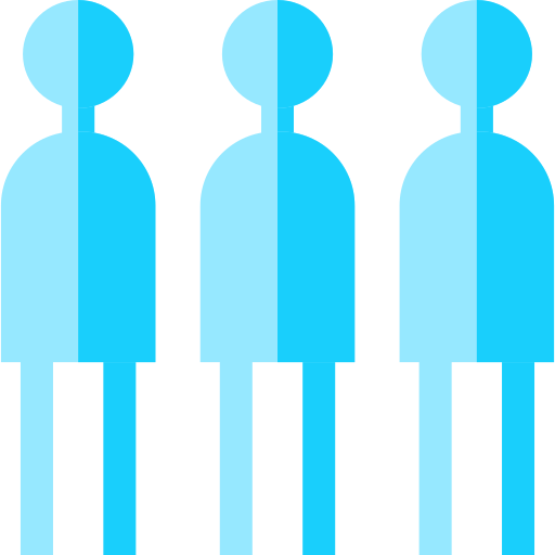Three people who are equal