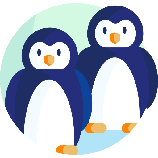 Icon of two penguins 