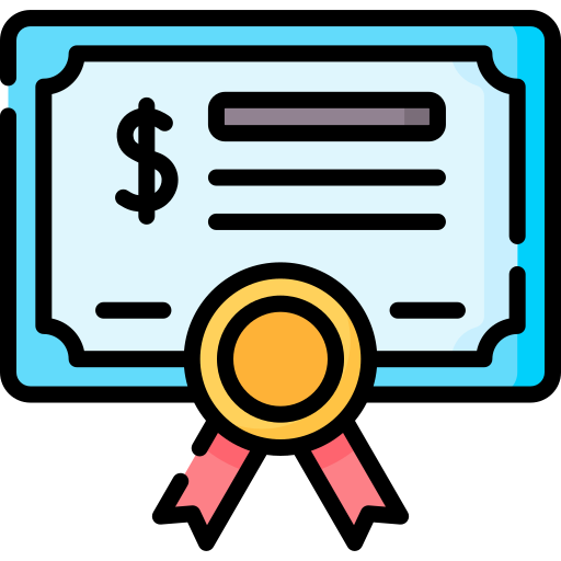 Stock certificate Icon