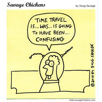 Comic strip by Doug Savage A chicken says, 