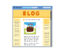 A blog page.