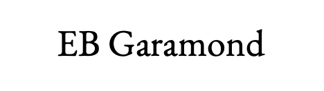 Example of EB Garamond