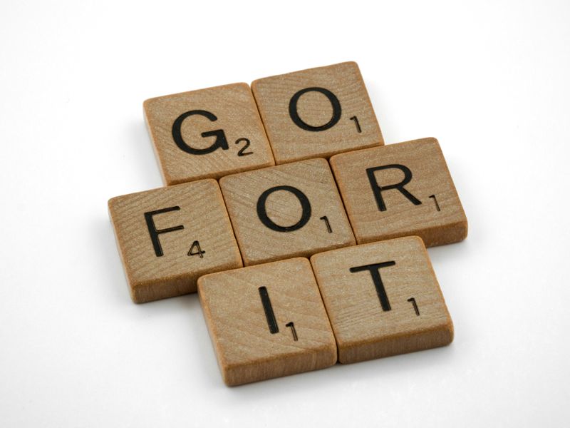 Scrabble tiles spelling
