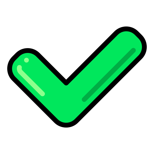 Green check mark icon for recommended research practices.