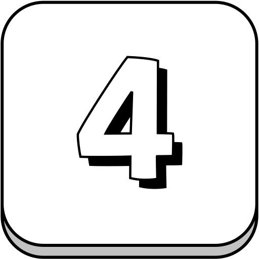 Icon of number 4 in a box.