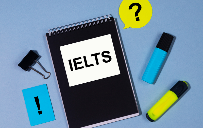 Image with the word IELTS. 
