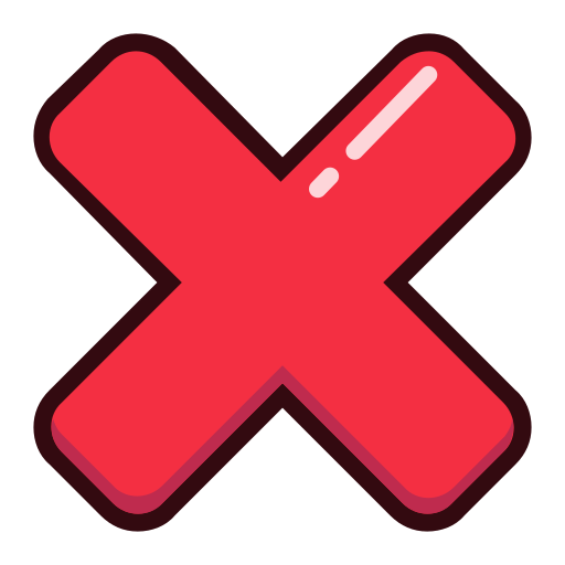 Red X icon for research mistakes to avoid.