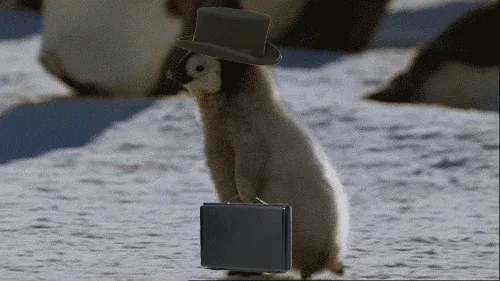 Work Penguin GIF