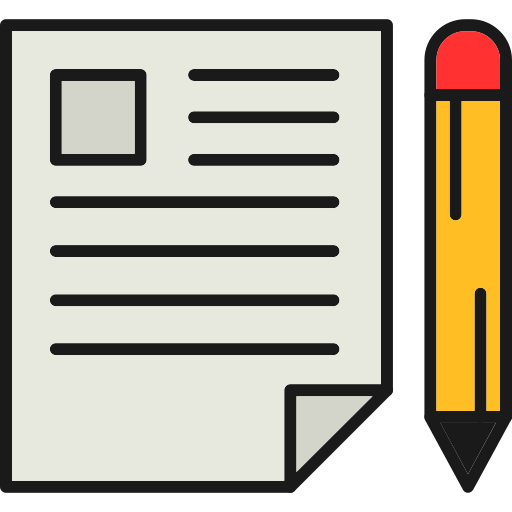 Paper and Pencil Icon