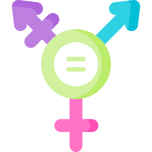 Male,, female and non-binary icon