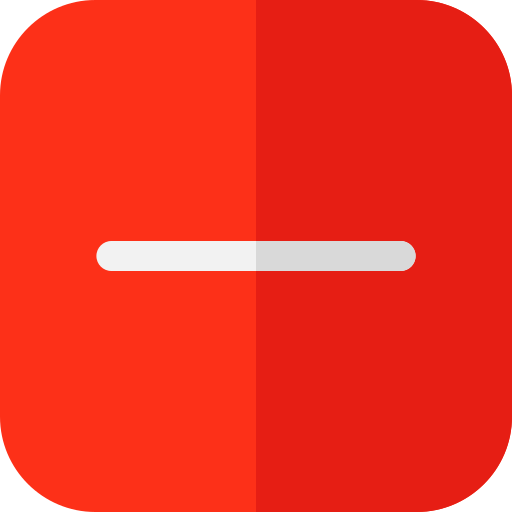 Negative sign icon