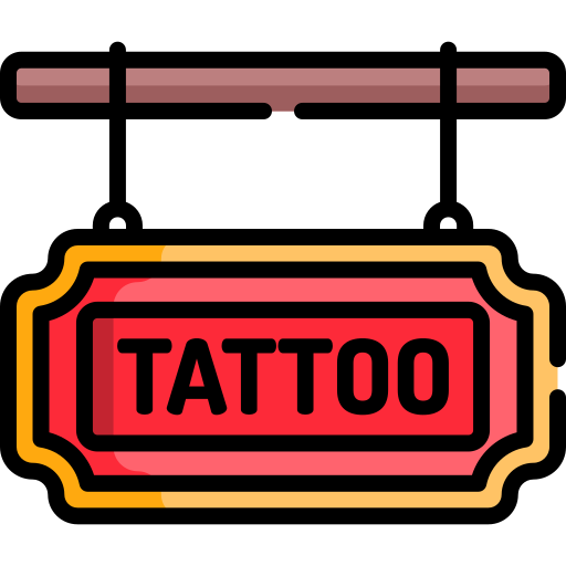 Tattoo signpost icon