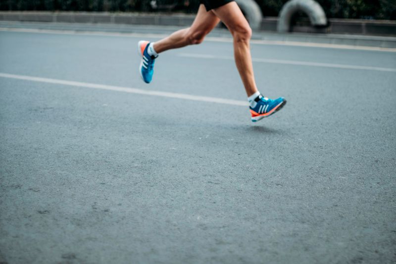 A person running.