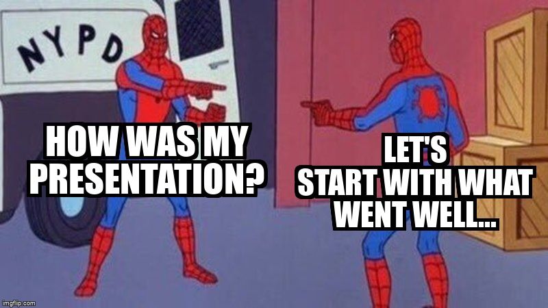 Two Spidermans . One asks, 