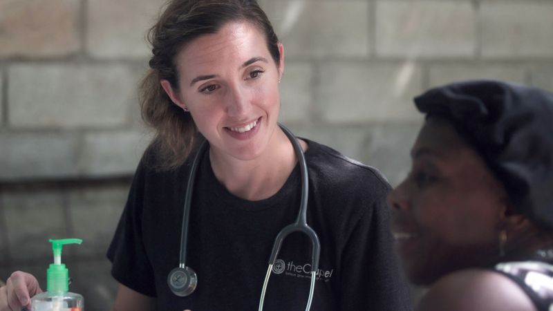 Doctor with a patient