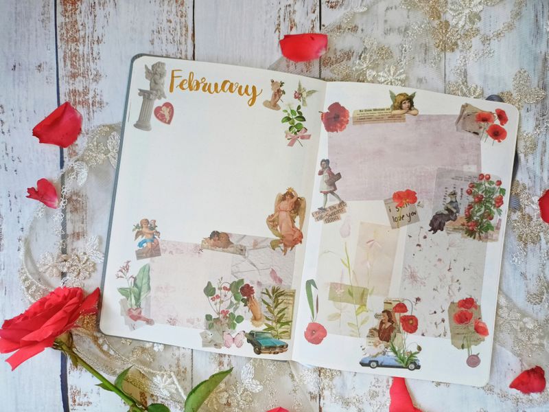 A habit journal spread focusing on 