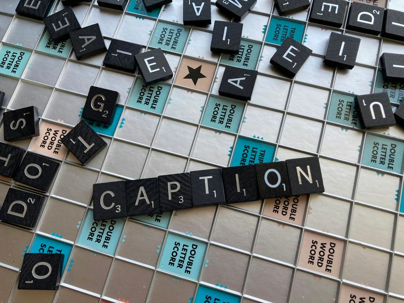Scrabble letters spelling