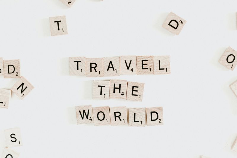 Scrabble letter tiles that spell out