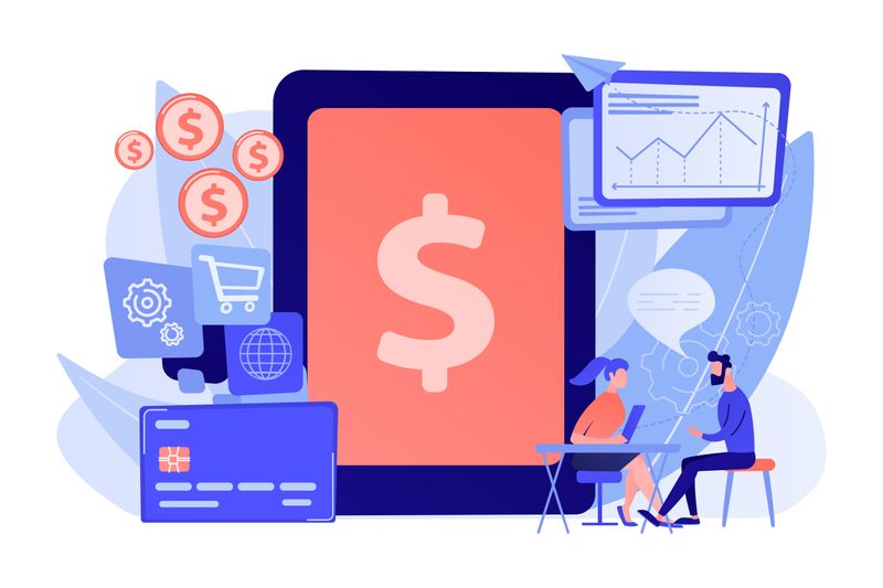 Illustrated financial transactions.